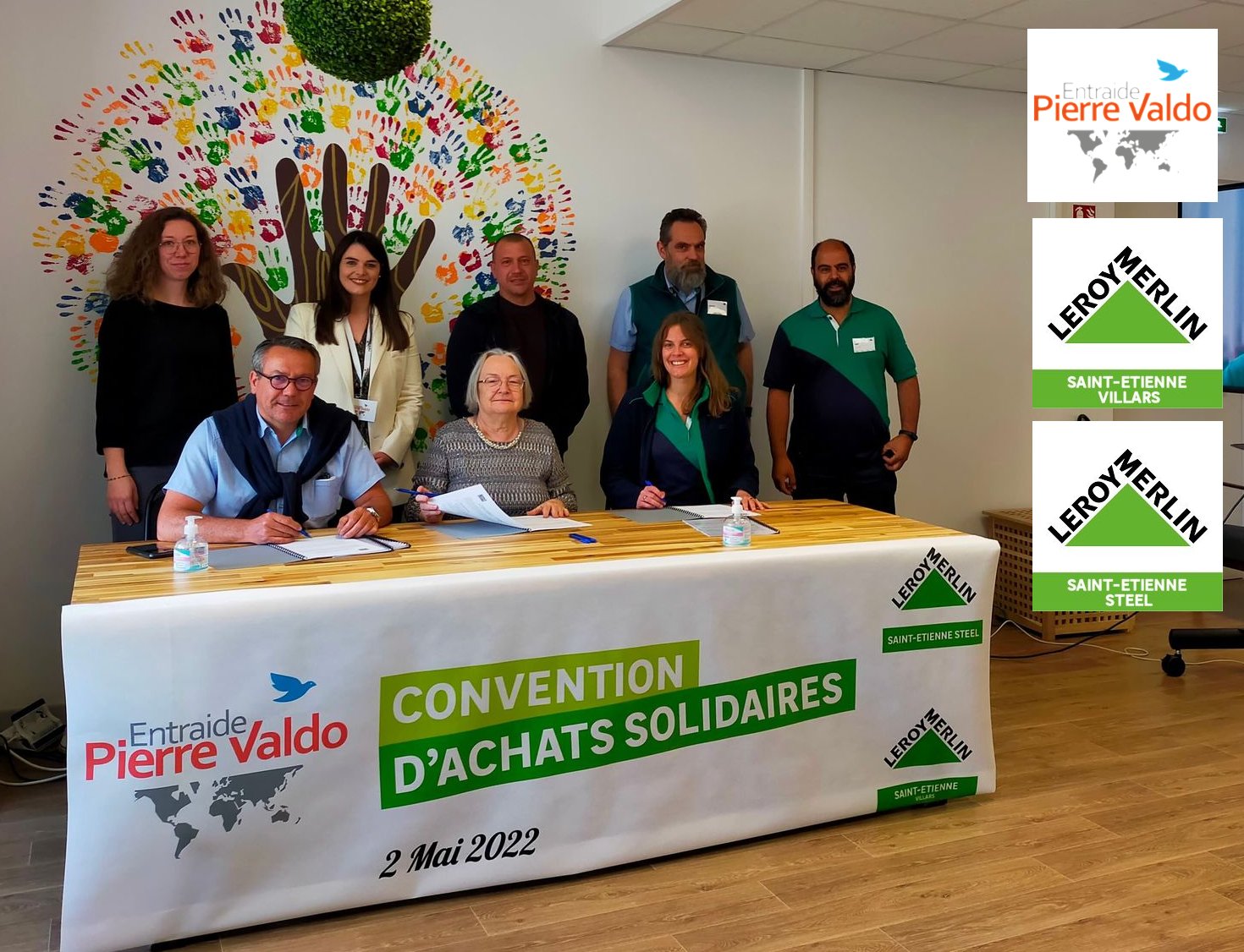 Signature Convention-Achats solidaires Entraide Pierre Valdo